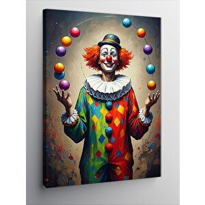 Kanvas Tablo Jönglör Palyaço 100x140 cm