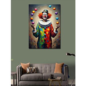Kanvas Tablo Jönglör Palyaço 100x140 cm