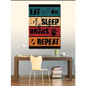 Kanvas Tablo Davulcu Baterist Temalı 50x70 cm