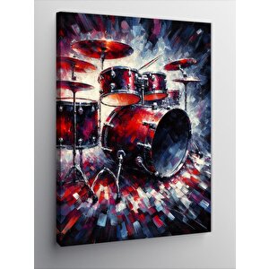 Kanvas Tablo Ritim Davul Seti 50x70 cm