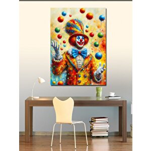 Kanvas Tablo Jonglör Palyaço 100x140 cm