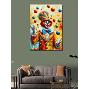 Kanvas Tablo Jonglör Palyaço 100x140 cm