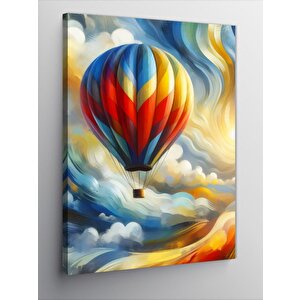 Kanvas Tablo Gökyüzünde Sıcak Hava Balonu 50x70 cm