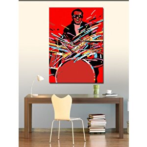 Kanvas Tablo Davulcu Baterist Temalı 70x100 cm