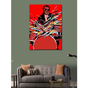 Kanvas Tablo Davulcu Baterist Temalı 70x100 cm