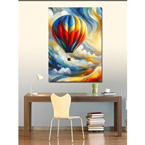 Kanvas Tablo Gökyüzünde Sıcak Hava Balonu 70x100 cm