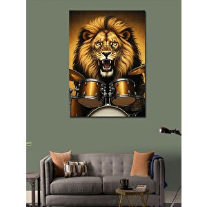 Kanvas Tablo Davulcu Aslan 50x70 cm