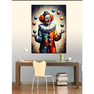 Kanvas Tablo Palyaço Jonglör 70x100 cm