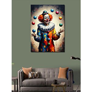 Kanvas Tablo Palyaço Jonglör 70x100 cm