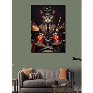 Kanvas Tablo Jazz Davulcusu 50x70 cm