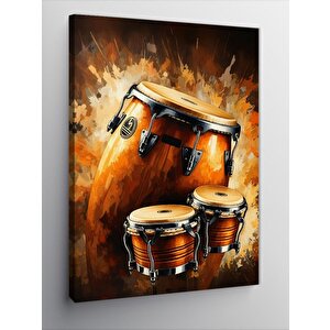 Kanvas Tablo Bongo Davulu 50x70 cm