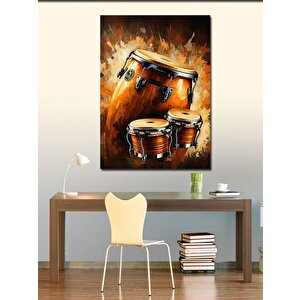 Kanvas Tablo Bongo Davulu 70x100 cm