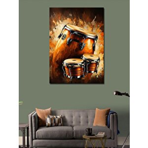 Kanvas Tablo Bongo Davulu 70x100 cm
