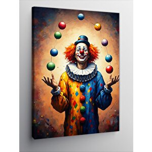 Kanvas Tablo Palyaço Jonglör 100x140 cm