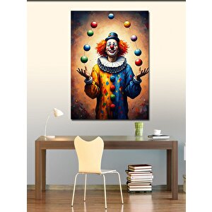 Kanvas Tablo Palyaço Jonglör 50x70 cm