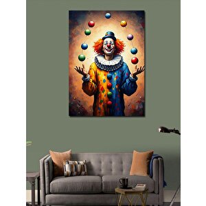 Kanvas Tablo Palyaço Jonglör 50x70 cm