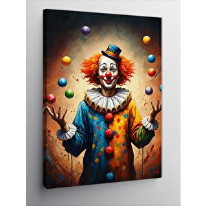 Kanvas Tablo Renkli Palyaço 50x70 cm