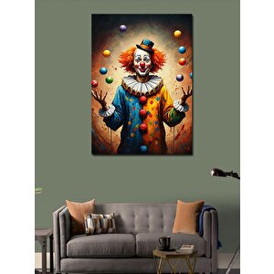 Kanvas Tablo Renkli Palyaço 50x70 cm