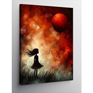 Kanvas Tablo Balonlu Kız 70x100 cm