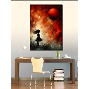 Kanvas Tablo Balonlu Kız 70x100 cm