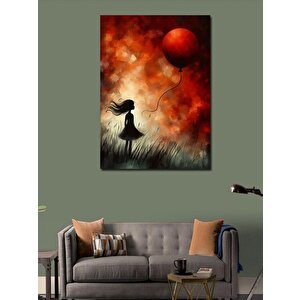 Kanvas Tablo Balonlu Kız 70x100 cm