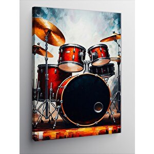 Kanvas Tablo Davul Seti Performansı 50x70 cm