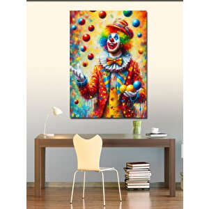 Kanvas Tablo Jonglör Palyaço 100x140 cm