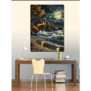 Kanvas Tablo Davul Çalan Aslan 50x70 cm
