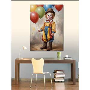 Kanvas Tablo Balonlu Palyaço 100x140 cm
