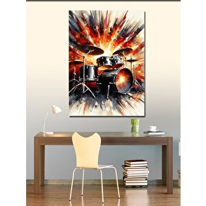 Kanvas Tablo Patlayan Davul Seti 100x140 cm
