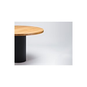 Breeze Yuvarlak Ahşap Bohem Masa 130x130