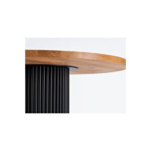 Breeze Yuvarlak Ahşap Bohem Masa 130x130