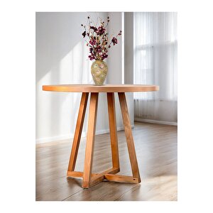 Piramid Natural Ahşap Yemek Masası 90x90