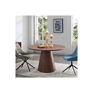 Hemera Ceviz Ahşap Yemek Masası 120x120
