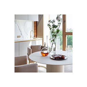 Breeze Yuvarlak Ahşap Bohem Masa 130x130
