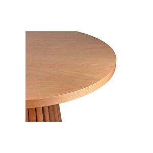 Acantus Natural Ahşap Yemek Masası 100x100