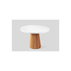 Acantus Natural Ahşap Yemek Masası 100x100