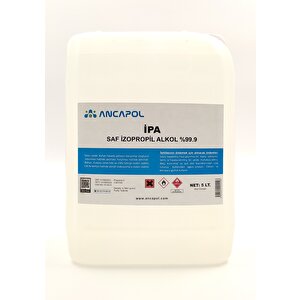 %99.9 Saf Ipa Izopropil 5 Lt Yüzey Temizleyici Solventi