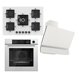 Steamart Ss Serisi Beyaz Set (ss036 + Xe64cb +d081 ) -75'lik Seri - Kare Emaye Izgara