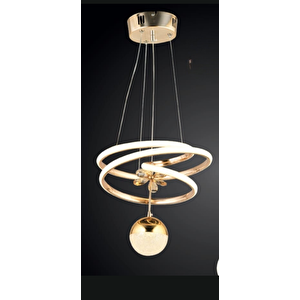 Drone Kristal Toplu Led Avize Beyaz