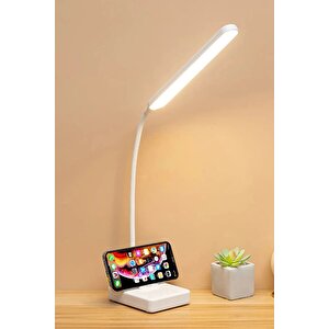 Usb Kablolu Şarjlı Dokunmatik Dimmer Ayarlı 30 Led Okuma Ve Çalışma Işığı Masa Lambası 3 Renk Işık