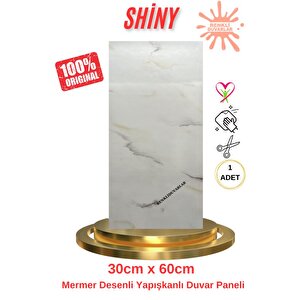 Bs1767 Kendinden Yapışkanlı 1adet 30x60cm Mermer Desenli Esnek Karavan Banyo Wc Duvar Kaplama Paneli