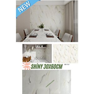 Bs1767 Kendinden Yapışkanlı 1adet 30x60cm Mermer Desenli Esnek Karavan Banyo Wc Duvar Kaplama Paneli