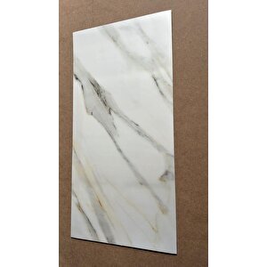 Bs1764 Kendinden Yapışkanlı 1adet 30x60cm Mermer Desenli Esnek Karavan Banyo Wc Duvar Kaplama Paneli