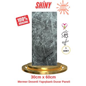 Bs1762 Kendinden Yapışkanlı 1adet 30x60cm Mermer Desenli Esnek Karavan Banyo Wc Duvar Kaplama Paneli