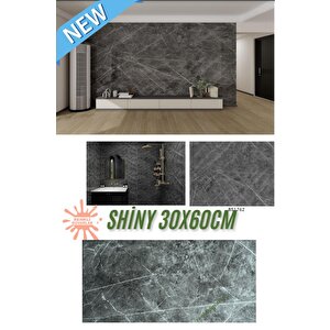 Bs1762 Kendinden Yapışkanlı 1adet 30x60cm Mermer Desenli Esnek Karavan Banyo Wc Duvar Kaplama Paneli