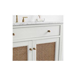 Ahşap Taşra Banyo Dolabı Beyaz 2