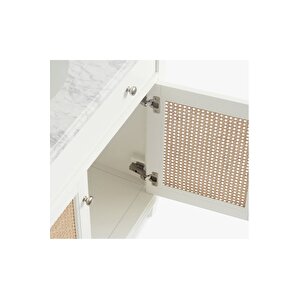 Ahşap Taşra Banyo Dolabı Beyaz 2