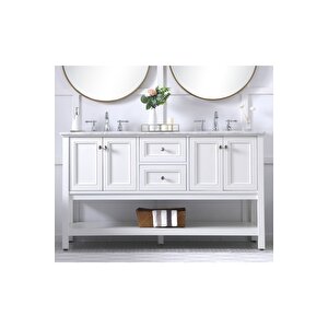 Ahşap Tutku Banyo Dolabı Beyaz