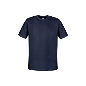 Bisiklet Yaka Lacivert Kısa Kol Tshirt